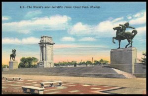 The World's most Beautiful Plaza, Grant Park, Chicago, ILL