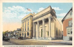 Elks Club And Amsterdam Savings Bank Amsterdam NY