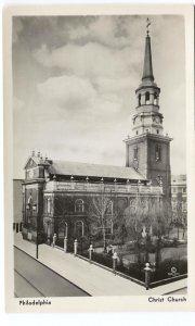 RPPC Postcard Christ Church Philadelphia PA