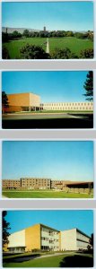 4 Postcards LOGAN, UT ~ Quad UTAH STATE UNIVERSITY Campus Buildings c1960s