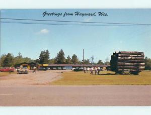 Unused Pre-1980 OLD CARS & LOGGING CAMP AT HISTORYLAND Hayward WI t4811