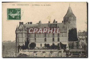 Old Postcard Chateaudun Chateau seen Griffin