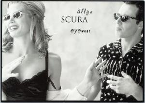 Allyn Scura Eyewear - optical eyeglass advertising man woman But Bella