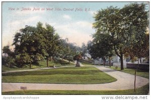 Rhode Island Central Falls View In Jencks Park On West Side 1908