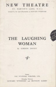 The Laughing Woman Stephen Haggard Comedy New London Theatre Programme