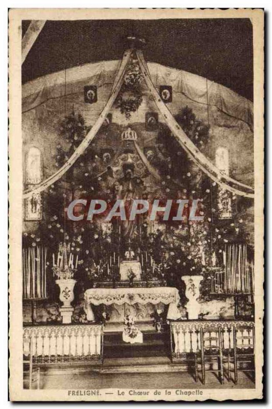 Old Postcard Freligne The Chapel Choir