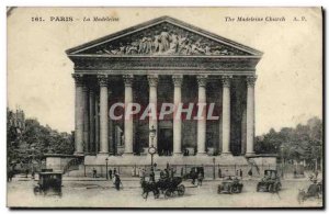 Old Postcard Paris La Madeleine