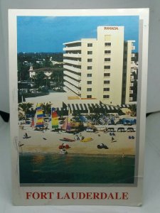 Ramada Inn Hotel Fort Lauderdale Florida USA  Vintage 1990s Postcard