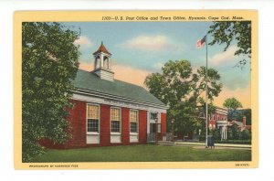 MA - Cape Cod, Hyannis. US Post Office & Town Office ca 1940