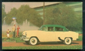 1954 Chevrolet sedan beige auto La Terre Roselle Park New Jersey postcard. 