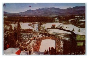 Postcard Intervals Ski Jump, Lake Placid NY chrome I4