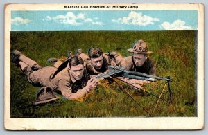 US Army  BAR Browning Automatic Machine Gun Practice   Postcard
