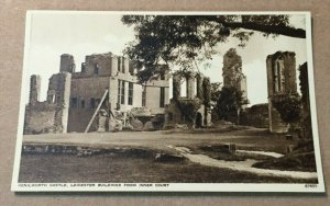 VINTAGE UNUSED PHOTO POSTCARD KENILWORTH CASTLE LEICESTER BUILDINGS UK