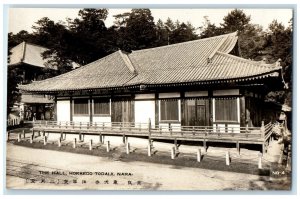 c1930's The Hall Hokkedo Todaiji Nara Japan Vintage RPPC Photo Postcard