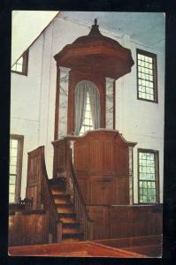 Sandown, New Hampshire/NH Postcard, Tulip Pulpit, Old Meeting House
