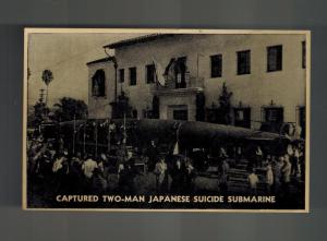 Mint WW 2 Japan PPC Postcard Captured Mini Submarine Pearl harbor Attack