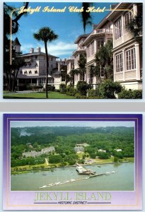 2 Postcards JEKYLL ISLAND, GA~ Historic District JEKYLL ISLAND CLUB HOTEL 4x6