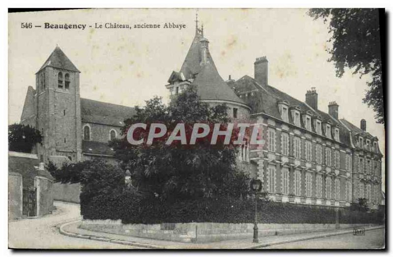Old Postcard Beaugency Chateau Abbey
