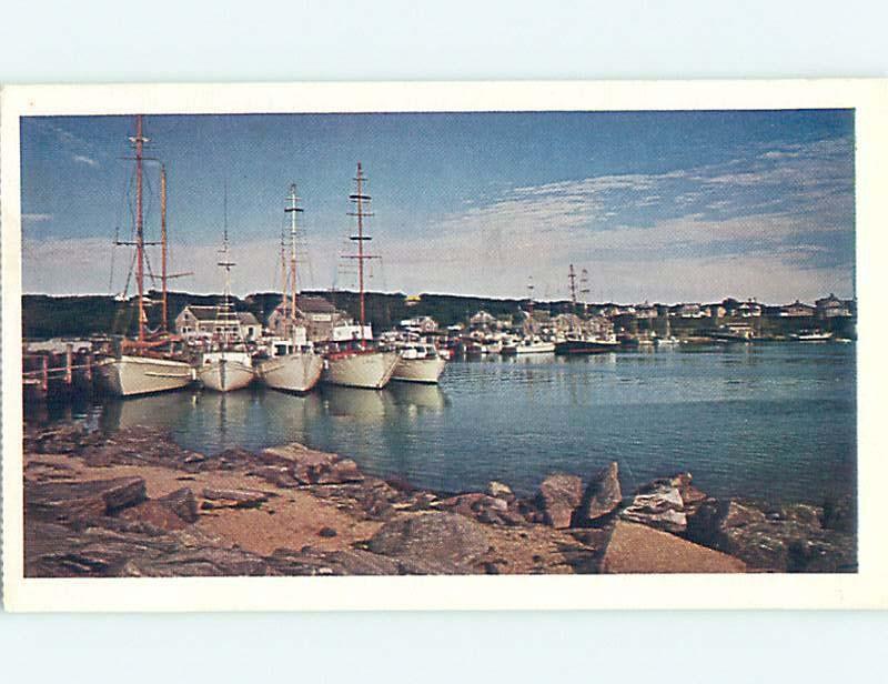 Unused Pre-1980 BOATS IN HARBOR Martha's Vineyard Massachusetts MA hn3348