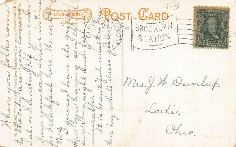 LPS32 COLLINWOOD Ohio Town View Postcard