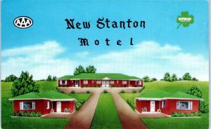 NEW STANTON, PA Pennsylvania   NEW STANTON MOTEL  c1950s  Roadside  Postcard