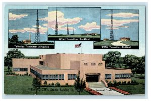 c1940s Radio City, Studio Building for All Milwaukee Journal Station WI Postcard