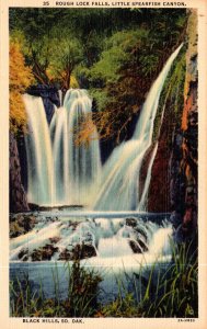 South Dakota Black Hills Little Spearfish Canyon Rough Lock Falls Curteich