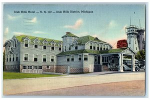 1946 Irish Hills Hotel Buildings Irish Hills District Michigan Vintage Postcard