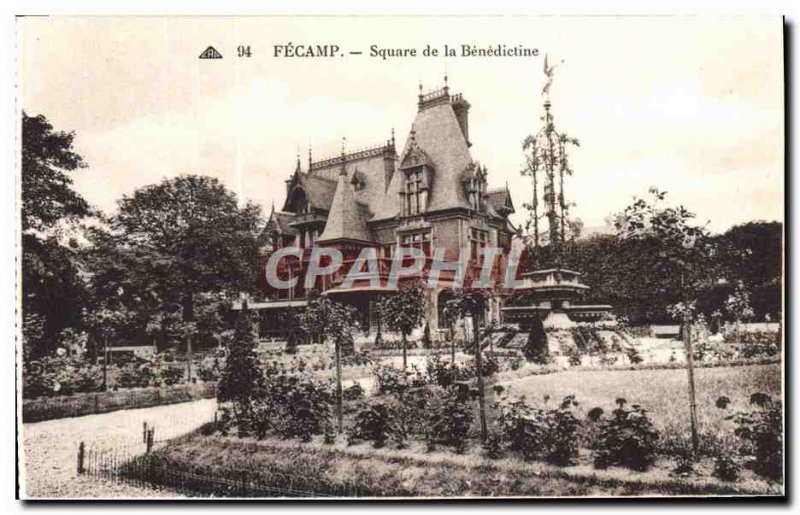 Postcard Fecamp Old Square of Benedictine