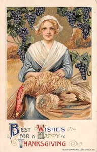 Artist Samuel Schmucker Vintage Thanksgiving Postcard