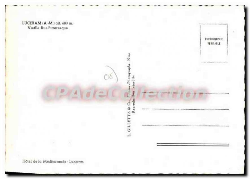 Postcard Modern Luceram Old Picturesque Street