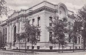 The Carnegie Library - Syracuse NY, New York - pm 1909