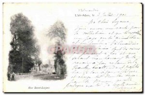 Old Postcard Isle Adam Le Rue Saint Lazare