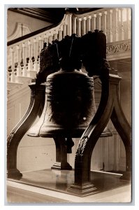 RPPC Liberty Bell Independence Hall Philadelphia Pennsylvania UNP Postcard K18