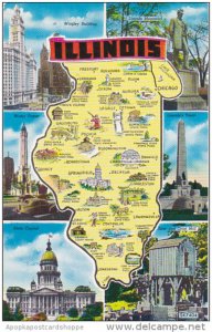 Map Of Illinois Multi View