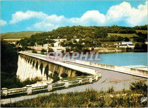 Postcard Modern Dam Pannesiere Chaumard Nievre on the Yonne