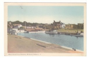 Main Street From Harbour, Midland, Ontario, Vintage PECO Postcard
