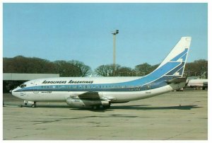 Aerolineas Argentinas Boeing 737 287 Aeroparque Airport Buenos Aires Postcard