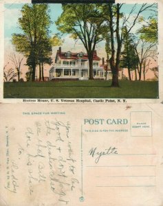 CASTLE POINT N.Y. US VETERAN HOSPITAL HOSTESS HOUSE ANTIQUE POSTCARD