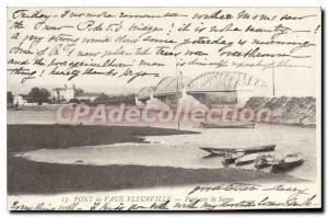 Postcard Old Pont-de-Vaux Fleurville Bridge On The Saone