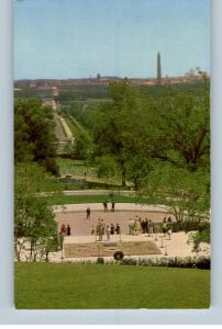Postcard-John F Kennedy Grave..Arlington-Washington DC