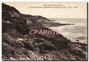 Old Postcard Equihen The Latest From Cliffs Boulogne