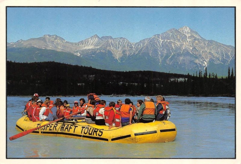 Alberta, Canada  RIVER RAFTING TOUR~Athabasca JASPER NATIONAL PARK  4X6 Postcard