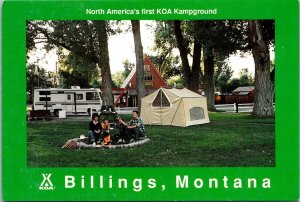 First KOA Kampground in North America, Billings MT Vintage Postcard T51