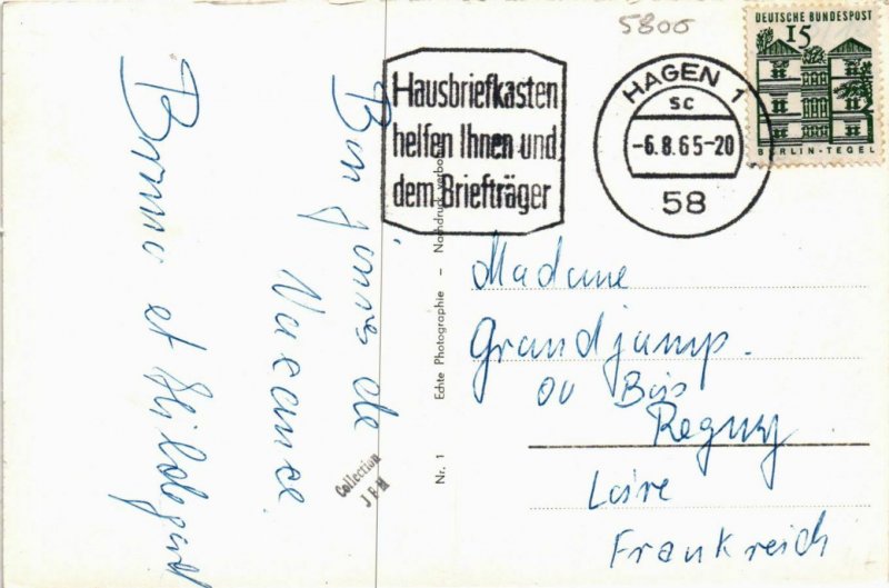 CPA AK Hagen i. W. - Stadt-Sparkasse GERMANY (857786)