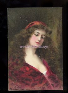 gla0121 - Glamour - Beatrice Portrait, No.2743 Artist A.Asti - Tuck's postcard