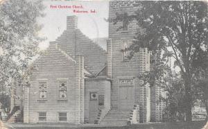 A69/ Wakarusa Indiana In Postcard 1910 First Christian Church Building