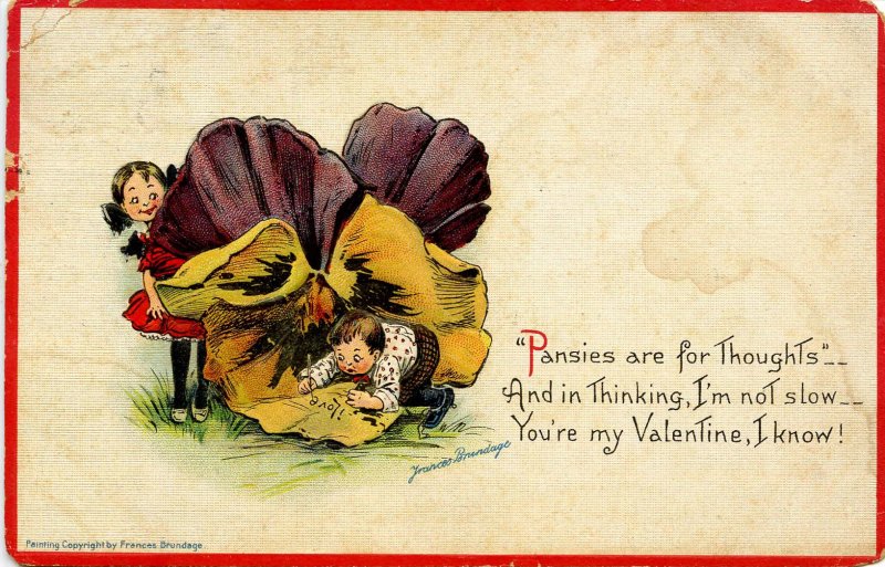 Greeting - Valentine  Artist: Frances Brundage