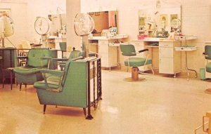 Newport News Virginia Le Belle Dame Beauty Salon Interior Postcard AA58971