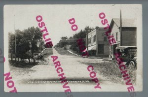 Clearwater MINNESOTA RPPC c1915 MAIN STREET nr Monticello St. Cloud Clear Lake